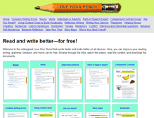 Tablet Screenshot of loveyourpencil.com